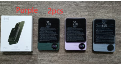 MagSafe Draadloze Powerbank | Magnetische 5000mAh / 10000mAh Externe Batterij • 15W Wireless Charging