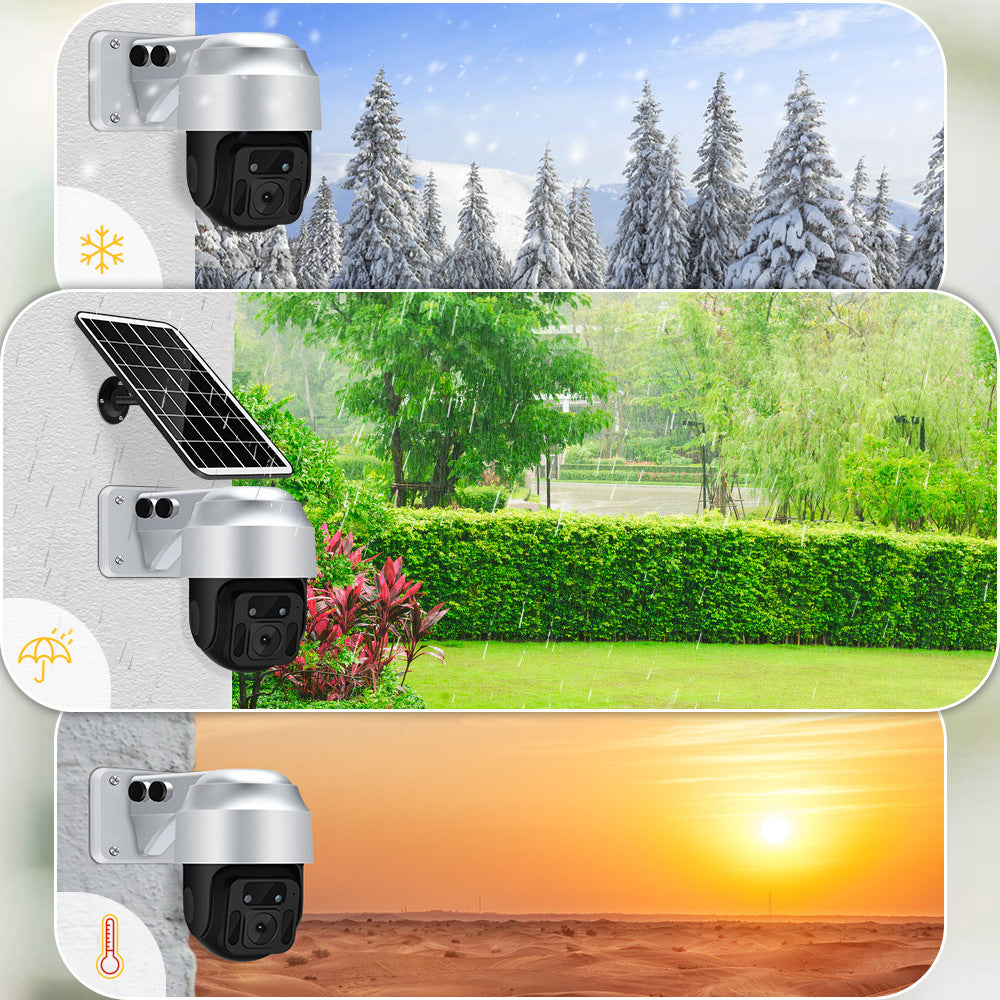 Zonnepaneel Draadloze WiFi Beveiligingscamera – Outdoor IP Camera met Nachtzicht & Bewegingsdetectie