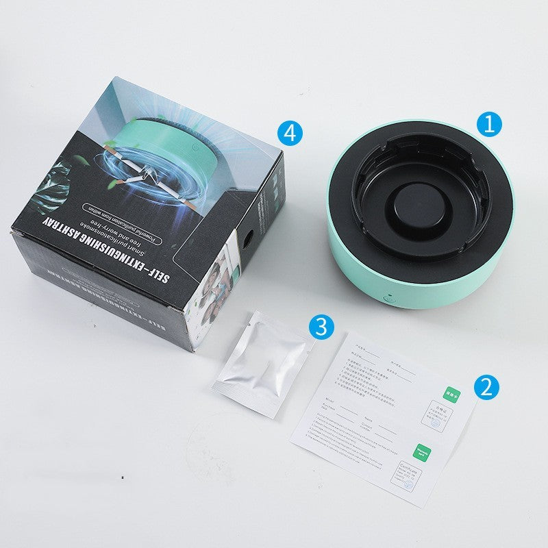 Smoke Removal Ashtray met Luchtreiniger | • Stil Design • Portable Auto & Thuis