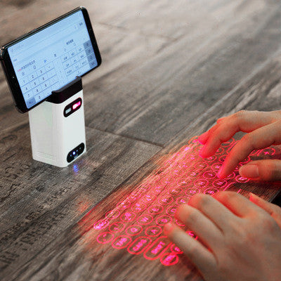 Leing FST Draadloze Laserprojectie-toetsenbord Met Muisfunctie – Bluetooth & Powerbank