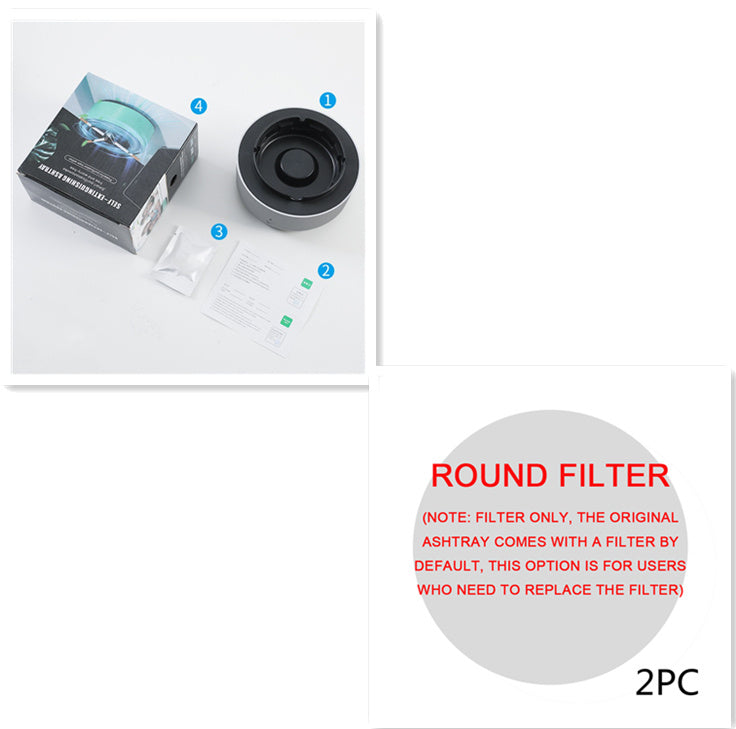 Smoke Removal Ashtray met Luchtreiniger | • Stil Design • Portable Auto & Thuis