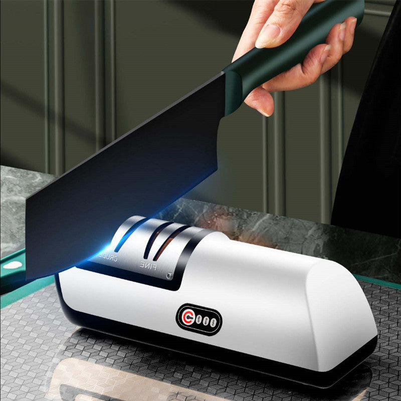 USB Oplaadbare Elektrische Messenslijper | Automatisch & Verstelbaar • Voor Messen, Scharen & Keukentools
