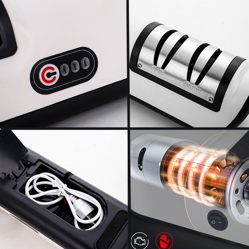 USB Oplaadbare Elektrische Messenslijper | Automatisch & Verstelbaar • Voor Messen, Scharen & Keukentools
