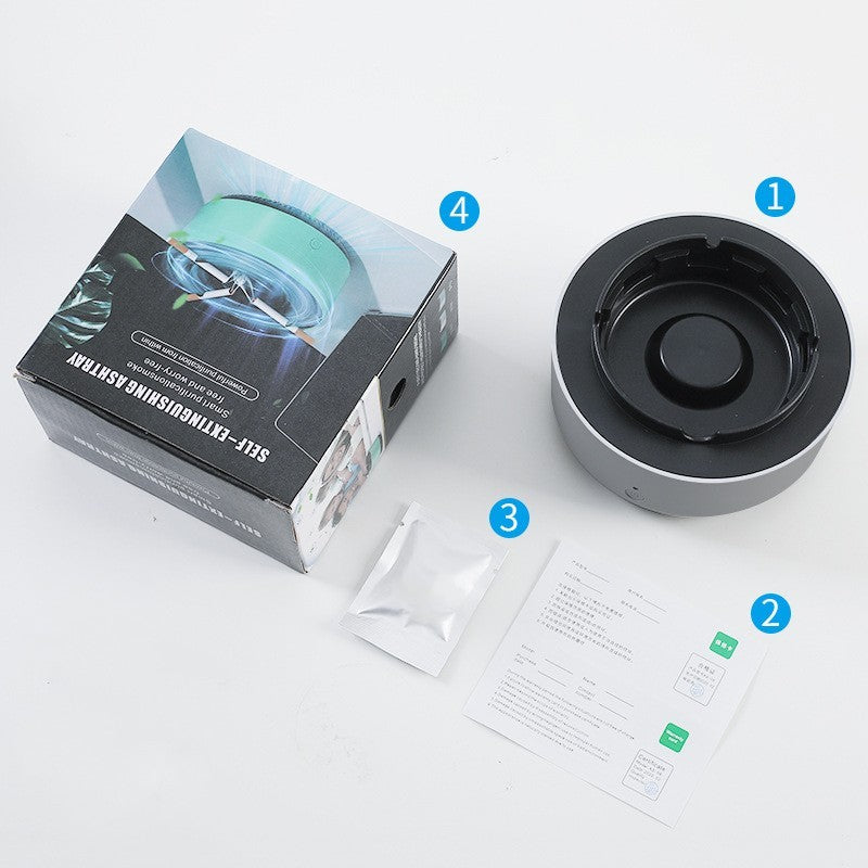 Smoke Removal Ashtray met Luchtreiniger | • Stil Design • Portable Auto & Thuis
