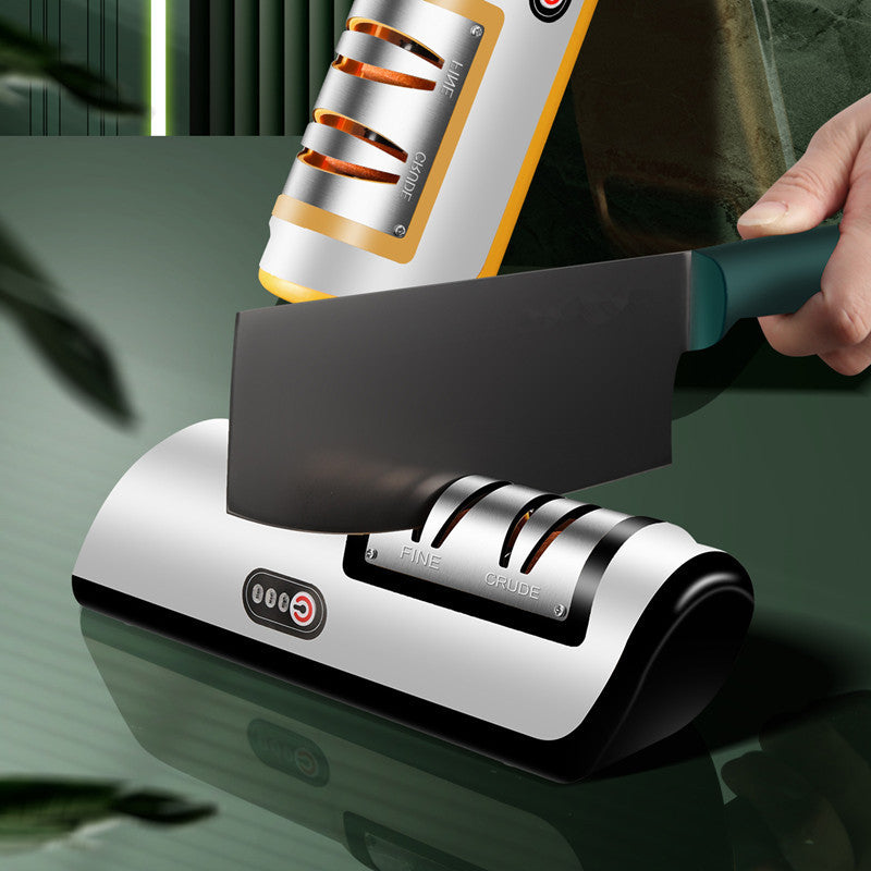USB Oplaadbare Elektrische Messenslijper | Automatisch & Verstelbaar • Voor Messen, Scharen & Keukentools