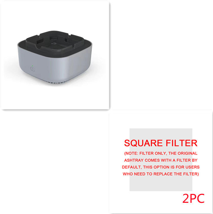Smoke Removal Ashtray met Luchtreiniger | • Stil Design • Portable Auto & Thuis