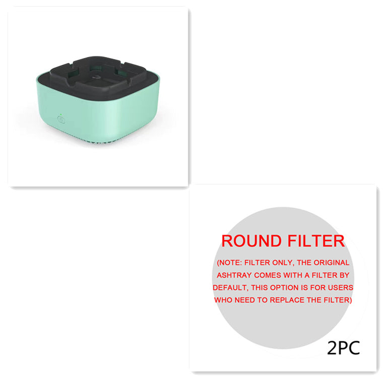 Smoke Removal Ashtray met Luchtreiniger | • Stil Design • Portable Auto & Thuis